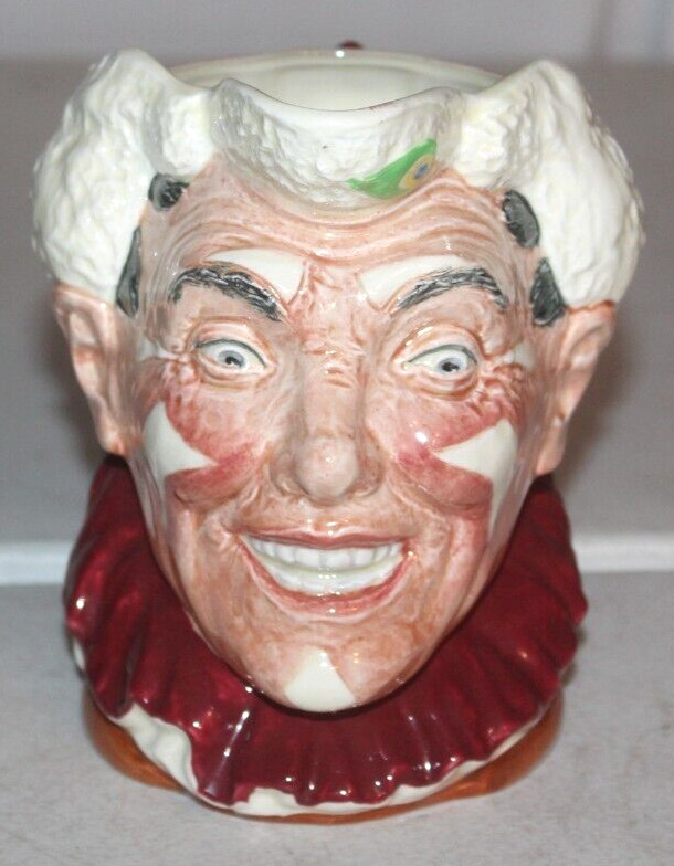Vintage Royal Doulton Clown Character Face Toby Jug 6
