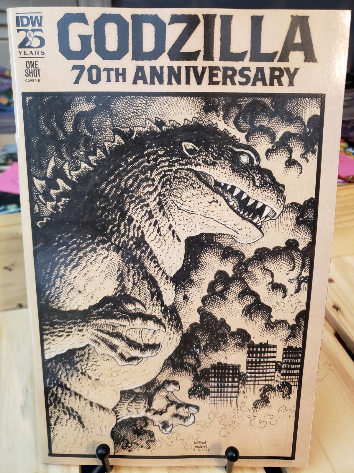 Godzilla 70th Anniversary Arthur Adams 1:50 Incentive IDW NM