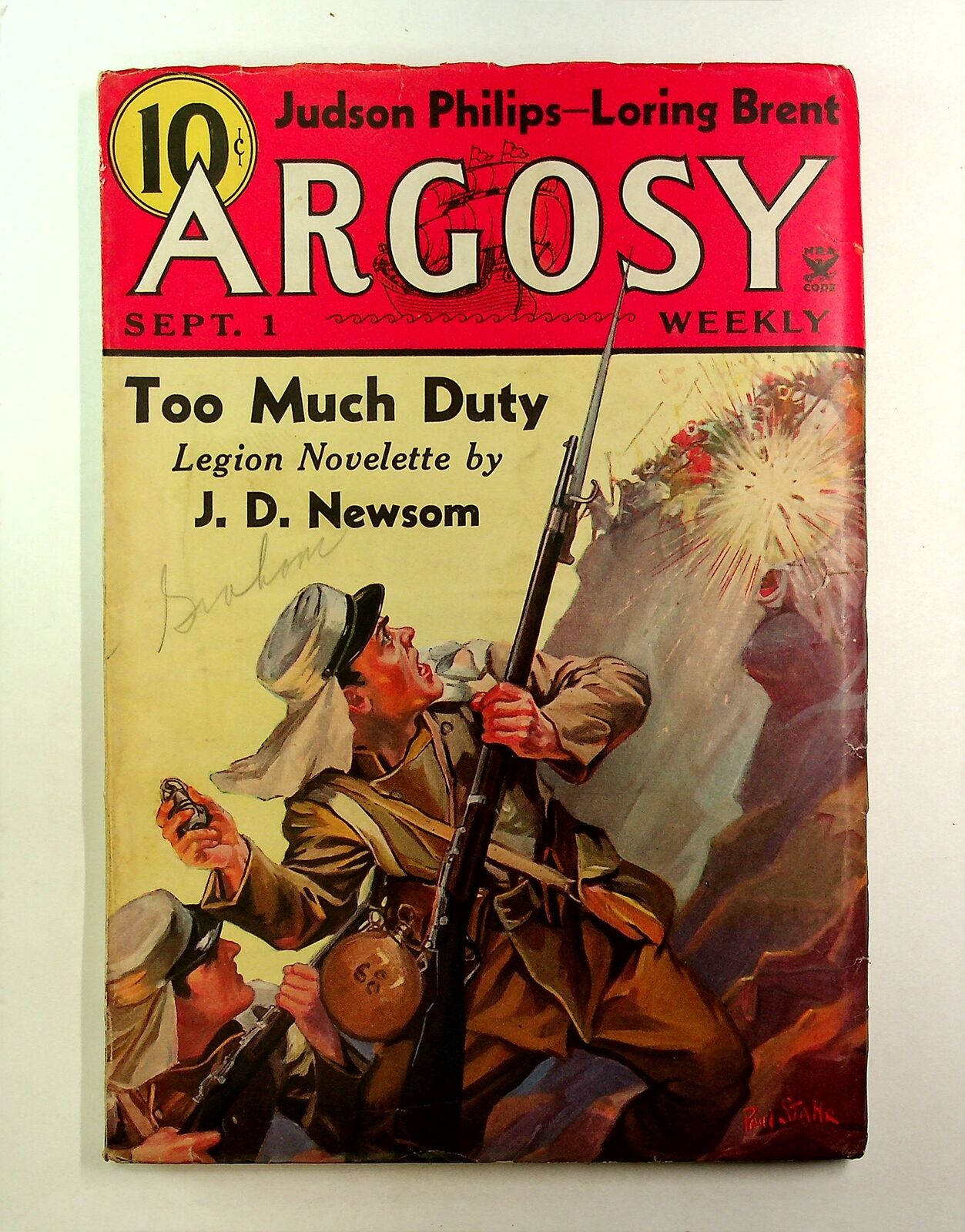 Argosy Part 4: Argosy Weekly Sep 1 1934 Vol. 249 #4 VG