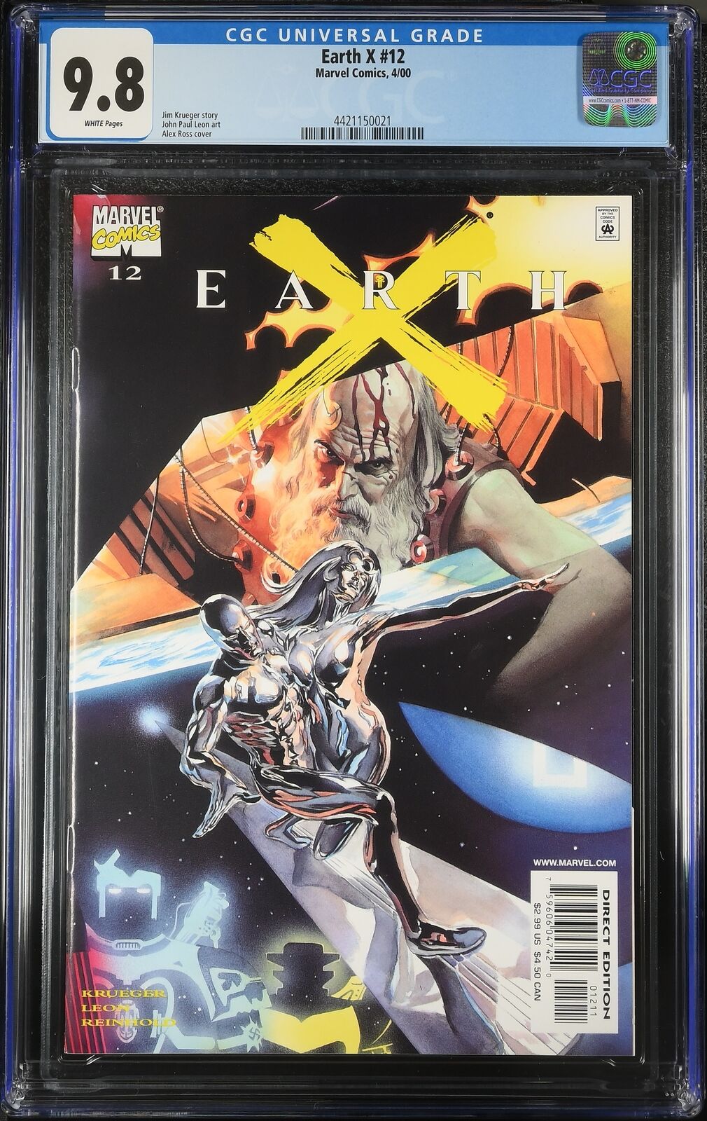 Earth X #12 CGC 9.8 1st Shalla Bal Silver Surfer ONLY 6 9.8s NM/M Marvel 2000