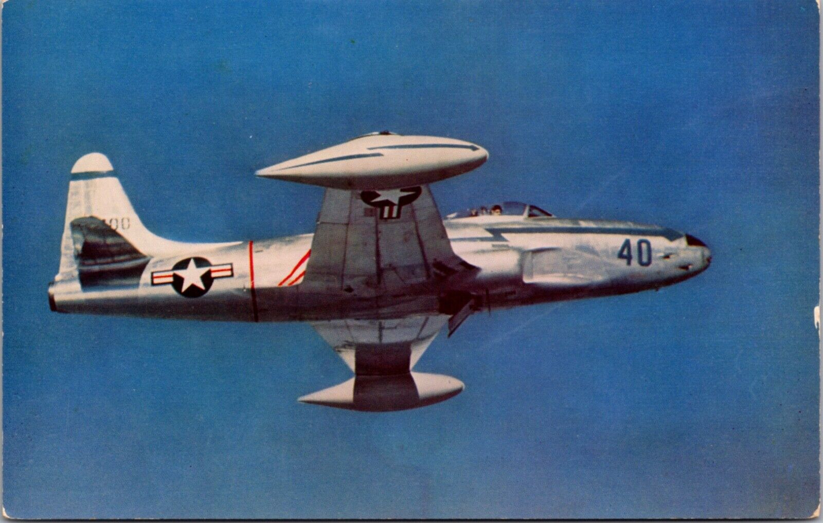 Postcard Lockheed F-80 U.S. Air Force Airplane