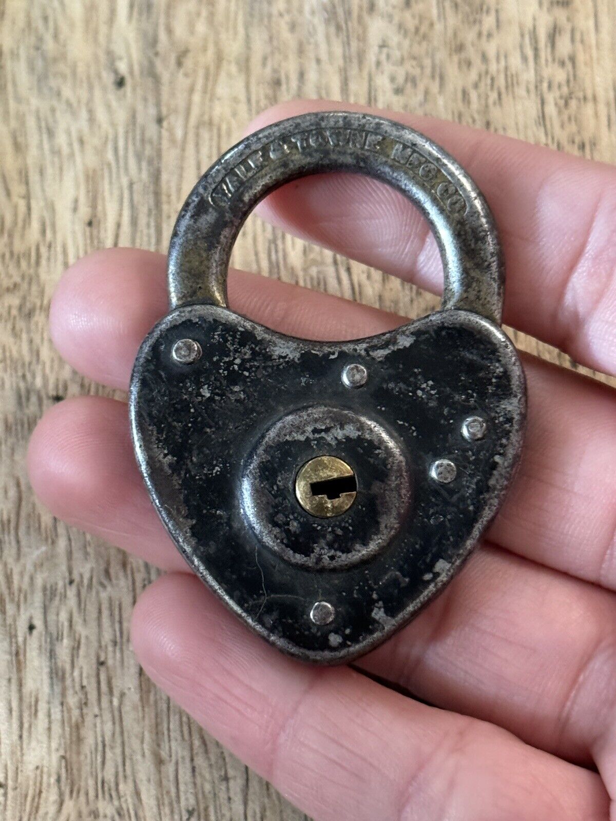 Vintage Antique Old Small Yale Padlock No Key Lock