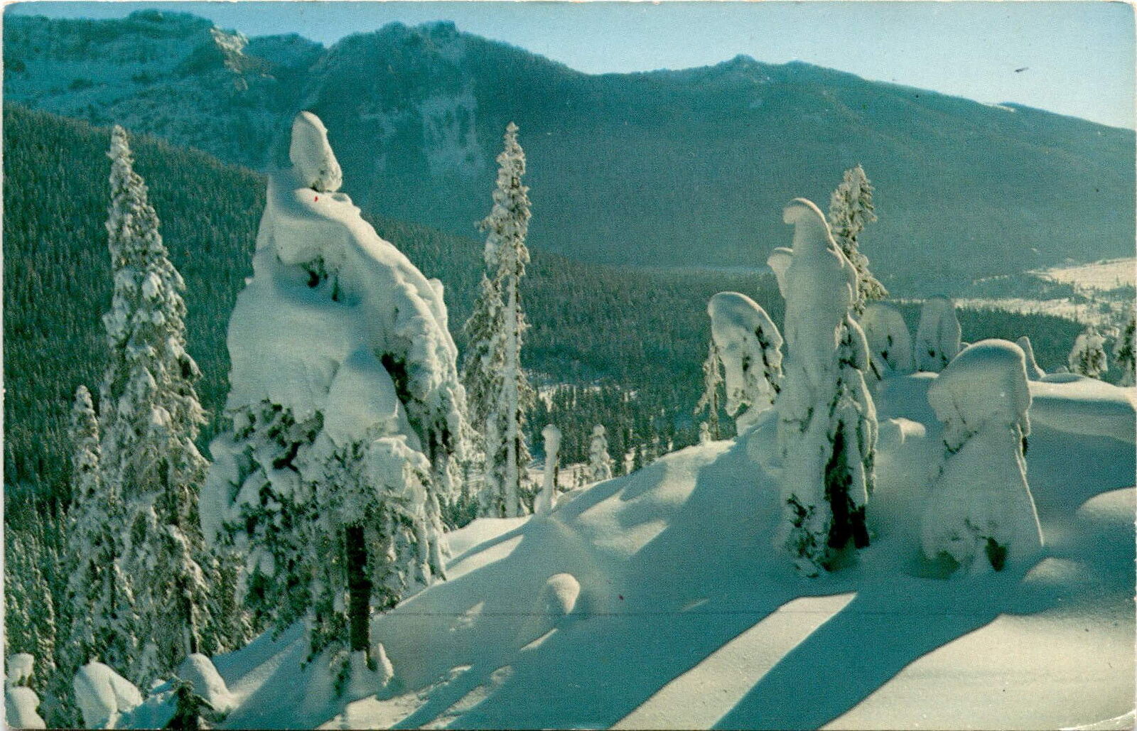 Snoqualmie Summit Ski Area, Washington, Cascade mountains, Lake Postcard
