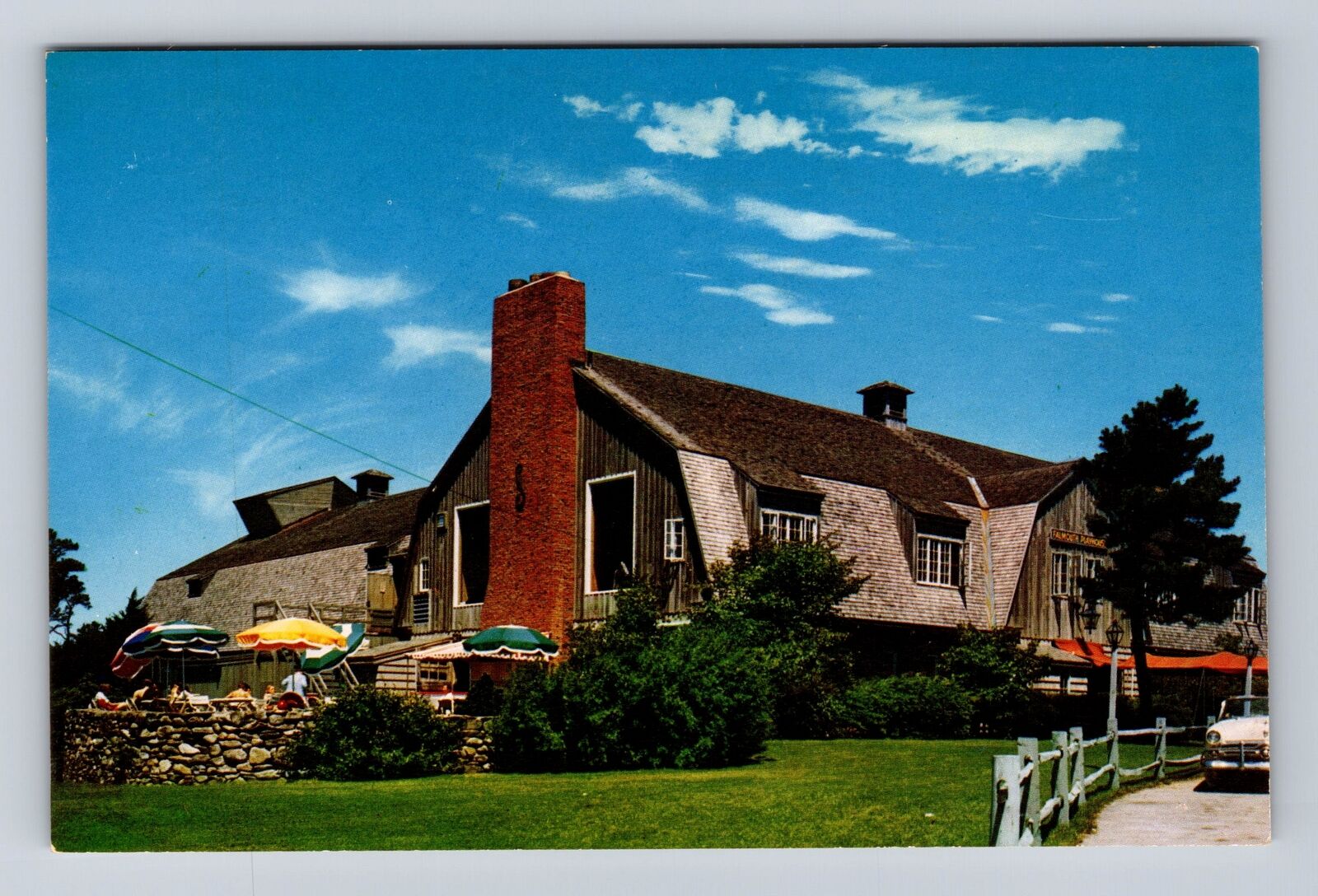 Falmouth MA-Massachusetts, Falmouth Playhouse, Antique Vintage Souvenir Postcard