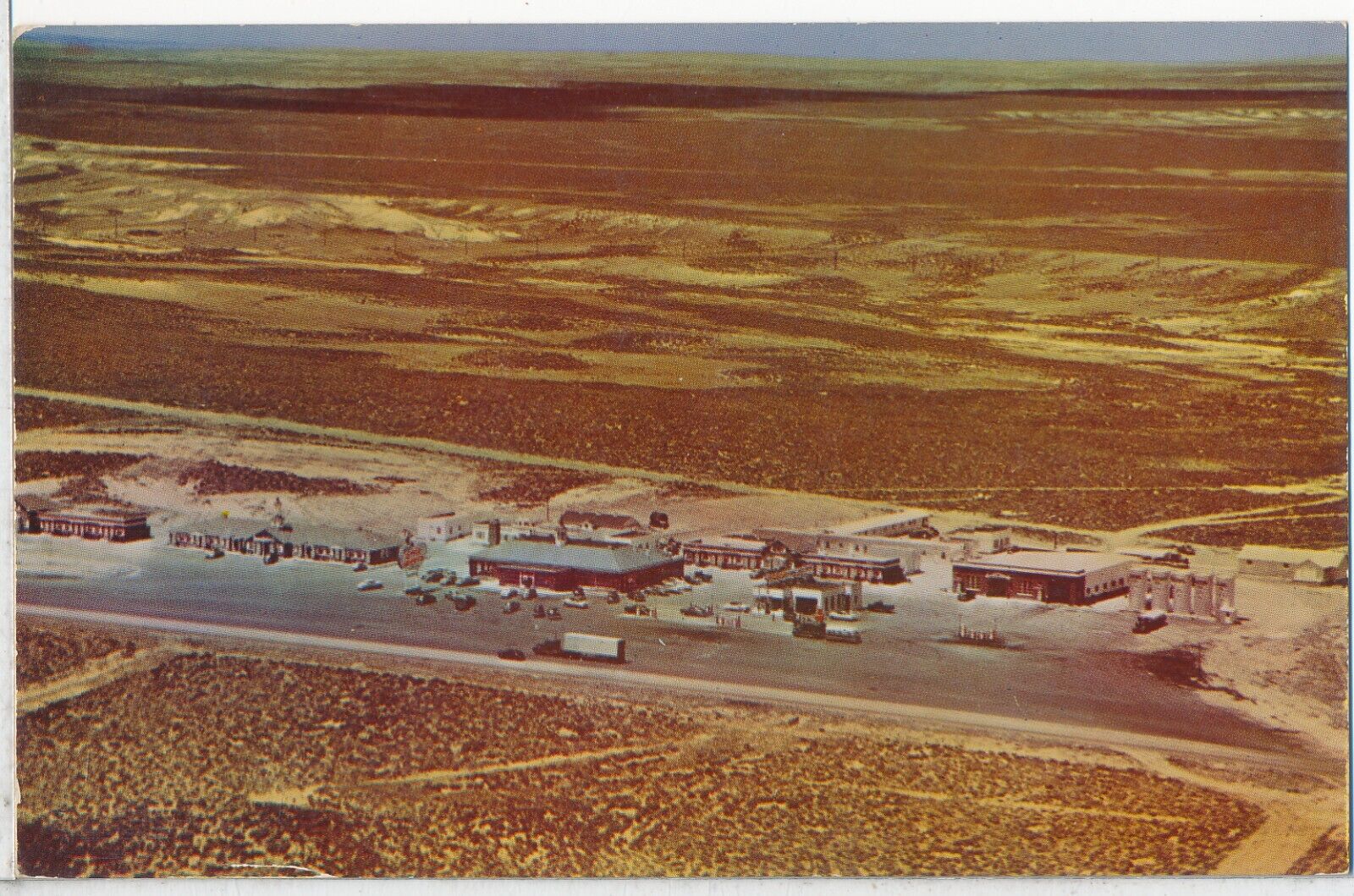 Arial View, Covey\'s Little America, Wyoming. 1950s Postcard