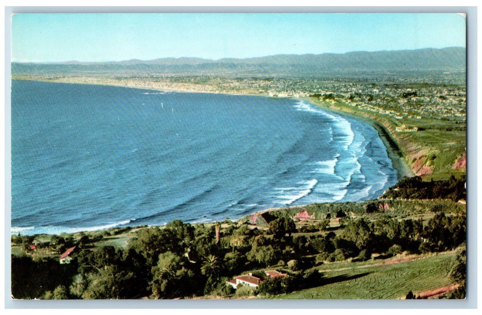 Los Angeles California CA Postcard Los Angeles County West Coast Beaches c1960