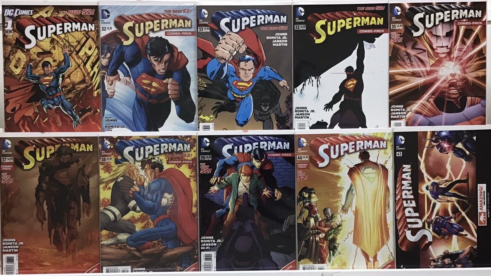 DC Comics - Superman New 52 Variants - Comic Book Lot Of 10