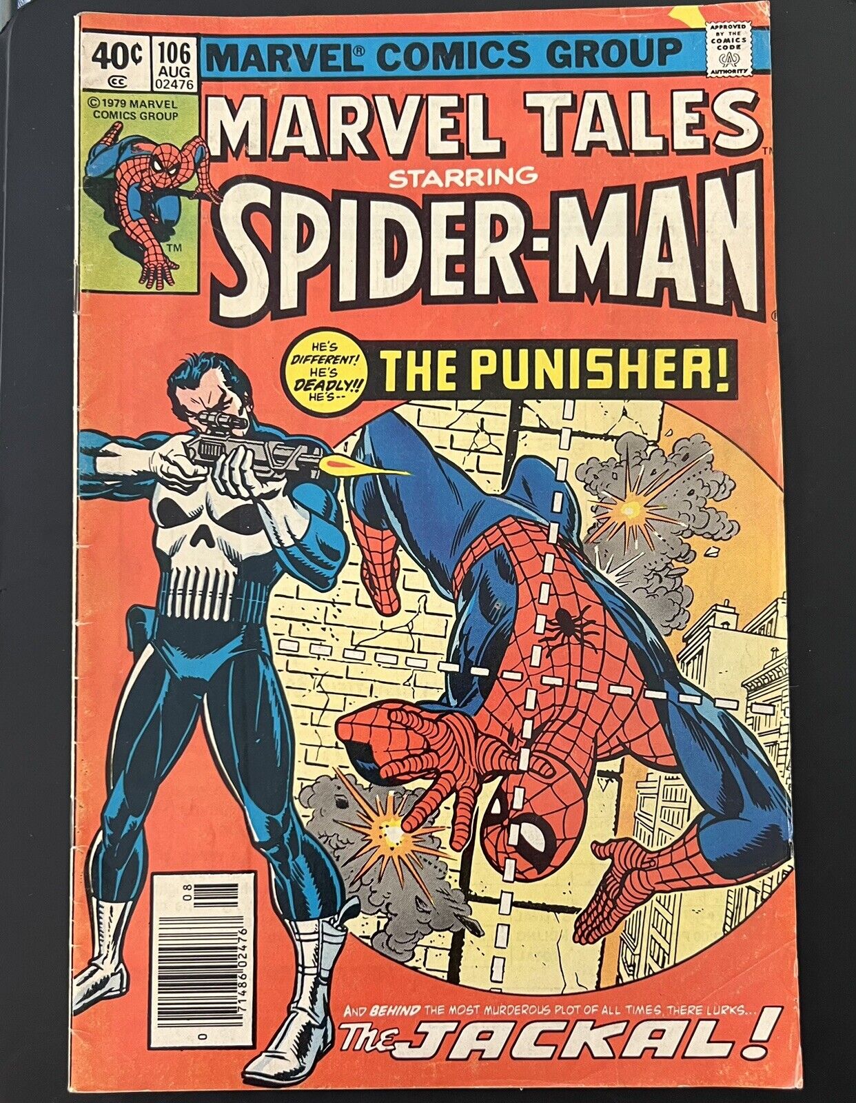 Marvel Tales Starring Spider-man #106 Marvel Comics August 1979 FINE Punisher
