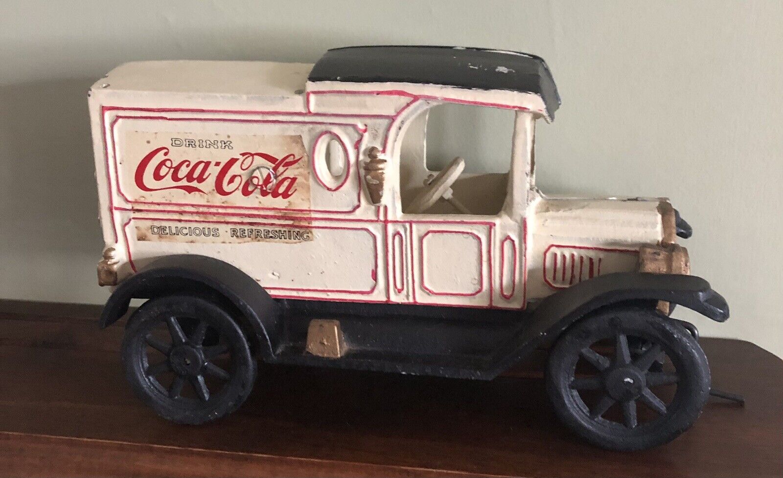 Vintage Cast Iron Drink Coca Cola 1930's Delivery Truck