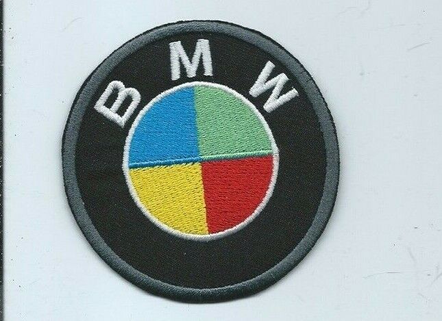 NEW 3 INCH BMW QUAD COLOR IRON ON PATCH  