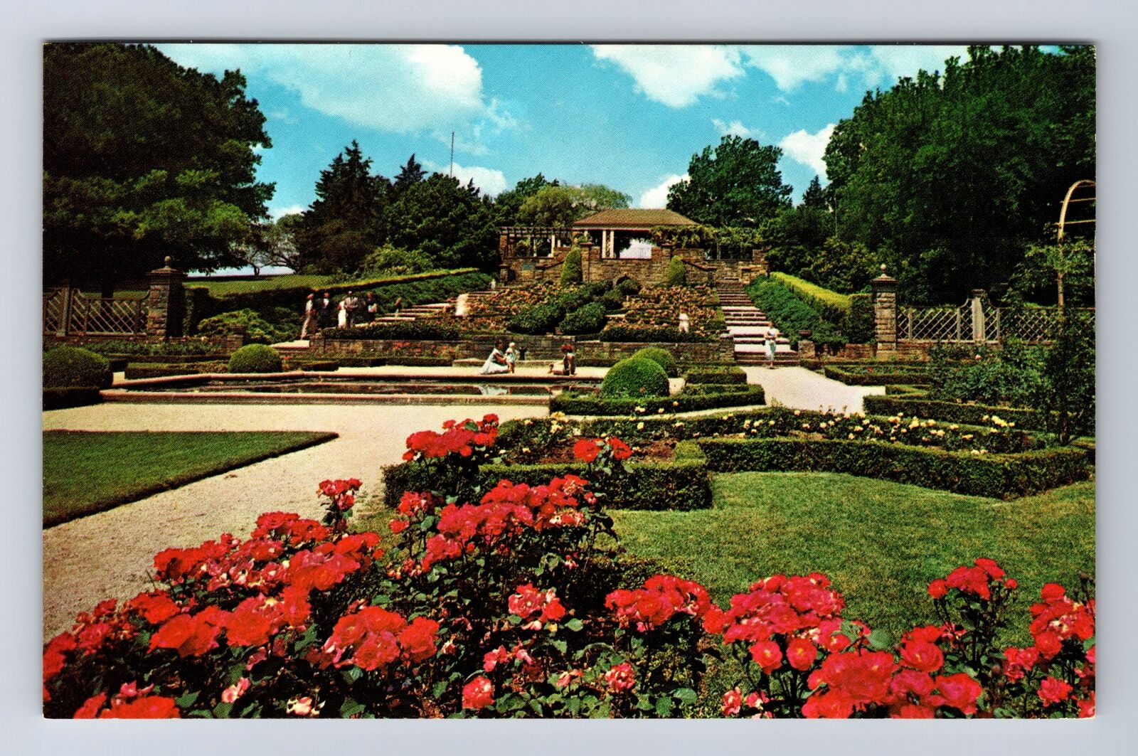 Fort Worth TX-Texas, Botanical Gardens in Trinity Park, Vintage Postcard