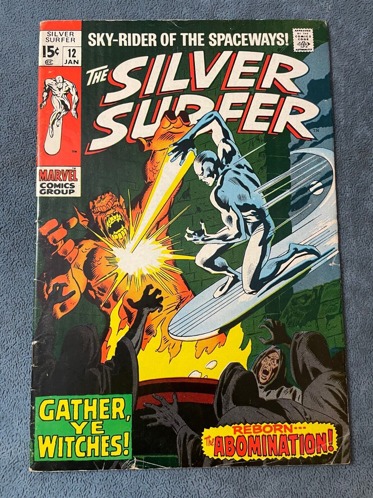 Silver Surfer #12 1972 Marvel Comic Book Silver Age Stan John Lee Buscema FN