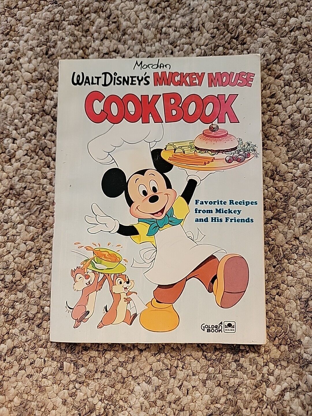 Original Walt Disney\'s Mickey Mouse Cookbook 1975 Paperback Vintage Golden Book