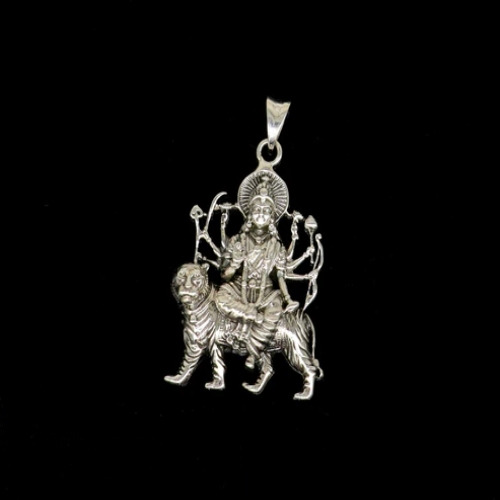 925 Sterling Silver Goddess Bhwani / Durga Pendant For Men & Women