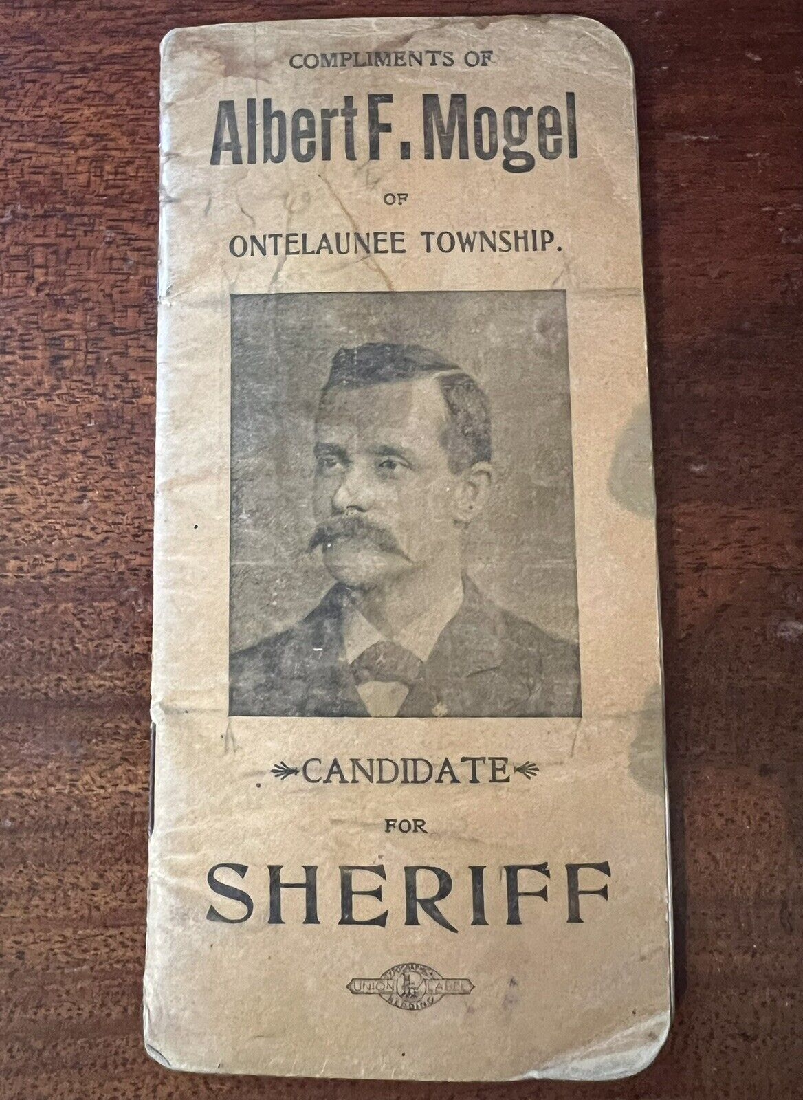 ATQ 1901 Berks County PA Sheriff Candidate Albert Mogel Advertising Diary DEM