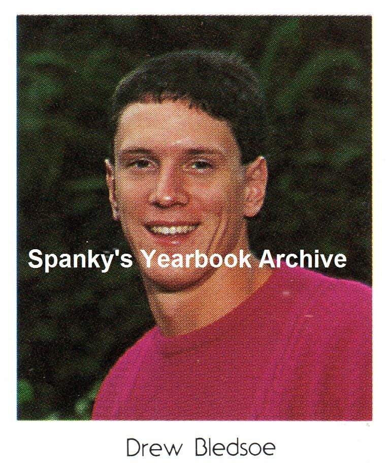1990's New England Patriots Quarterback Drew Bledsoe High School Yearbook
