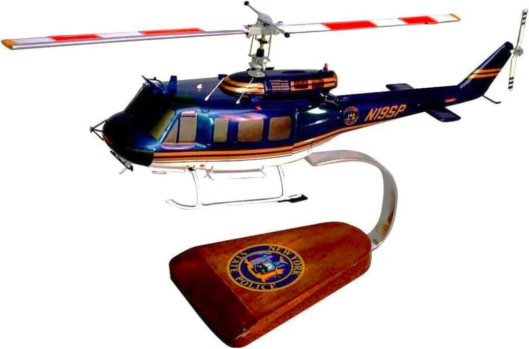 New York State Police Bell UH-1 Iroquois Huey Desk Top Helicopter 1/32 SC Model