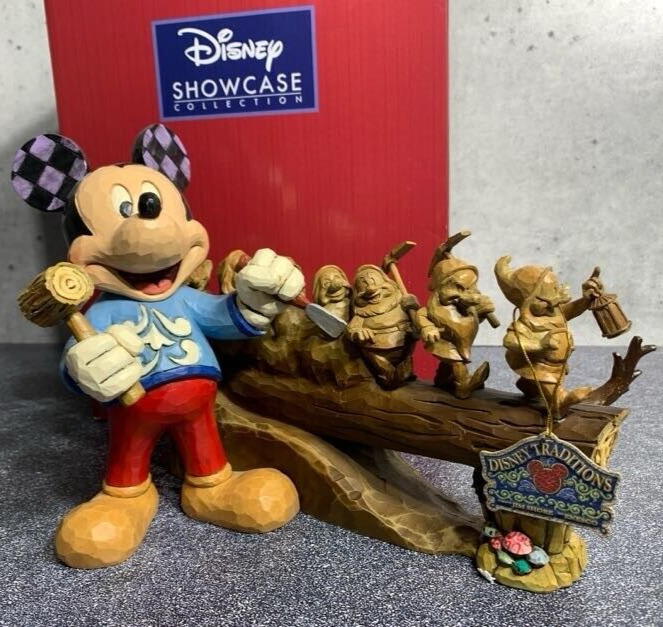 Disney Jim Shore Celebrating 10 Years Of Disney Traditions Mickey Mouse & Dwarfs