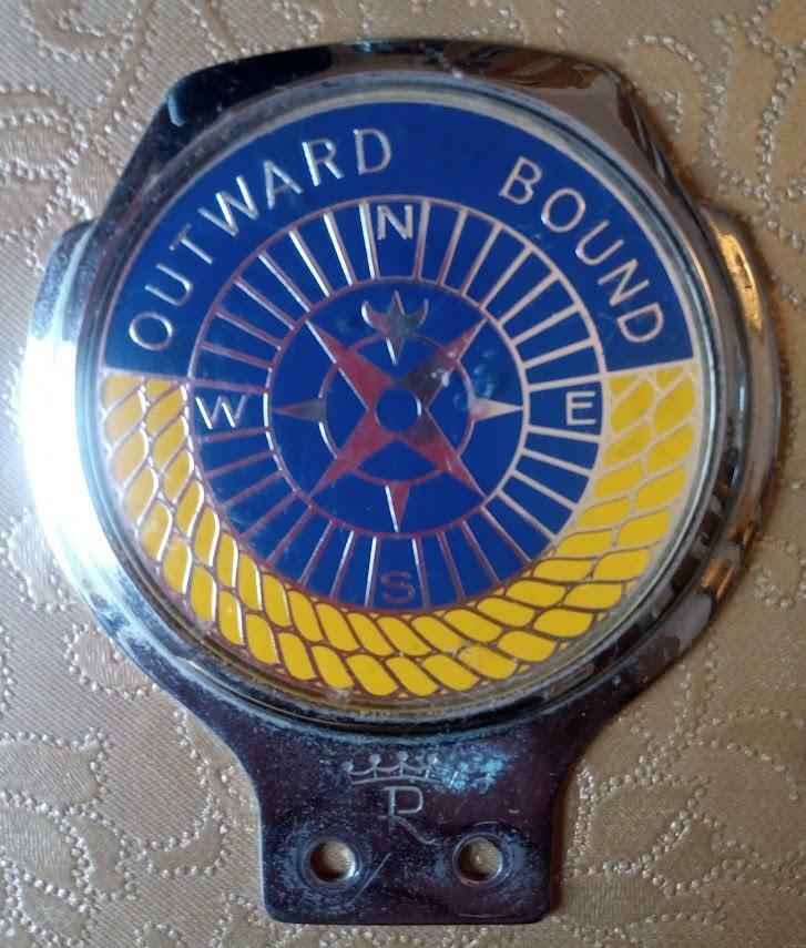 Vintage Car Mascot Badge for Outward Bound by Renamel b