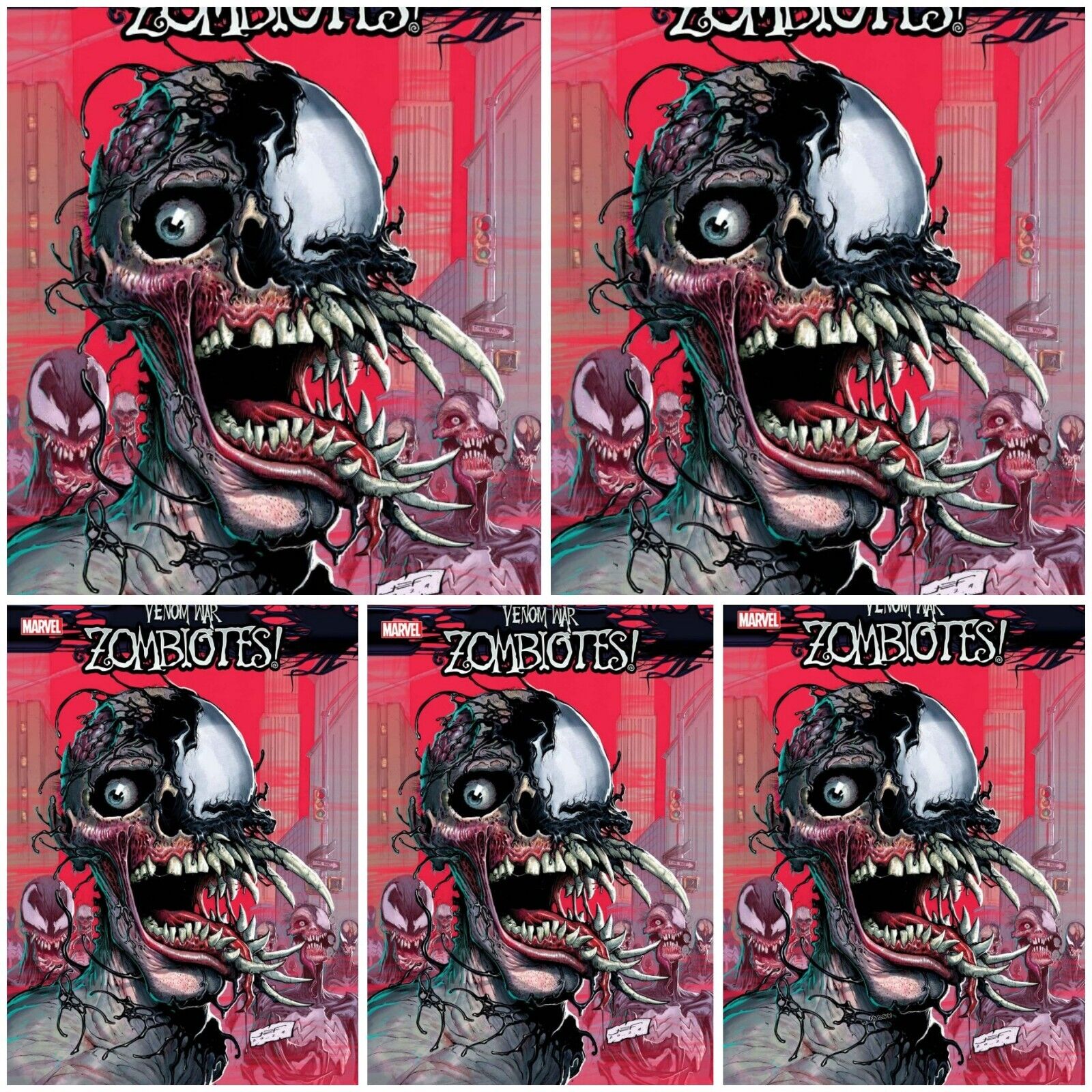 5 Pack Venom Zombiotes #1 Main Cover A PRESALE 8/28 Marvel 2024