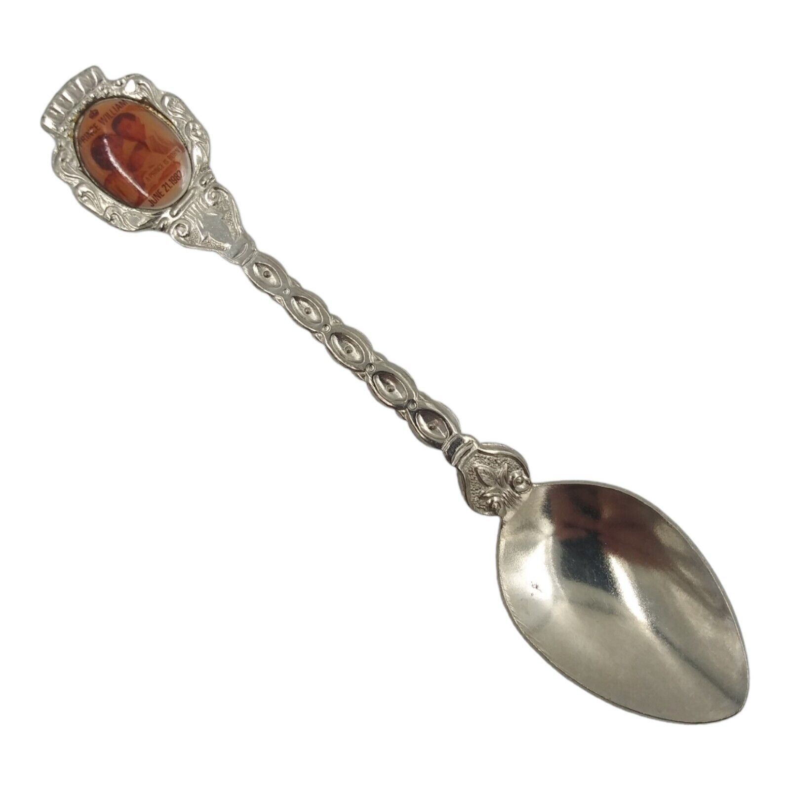 Vintage Souvenir Spoon Collectible Charles Diana William Birth