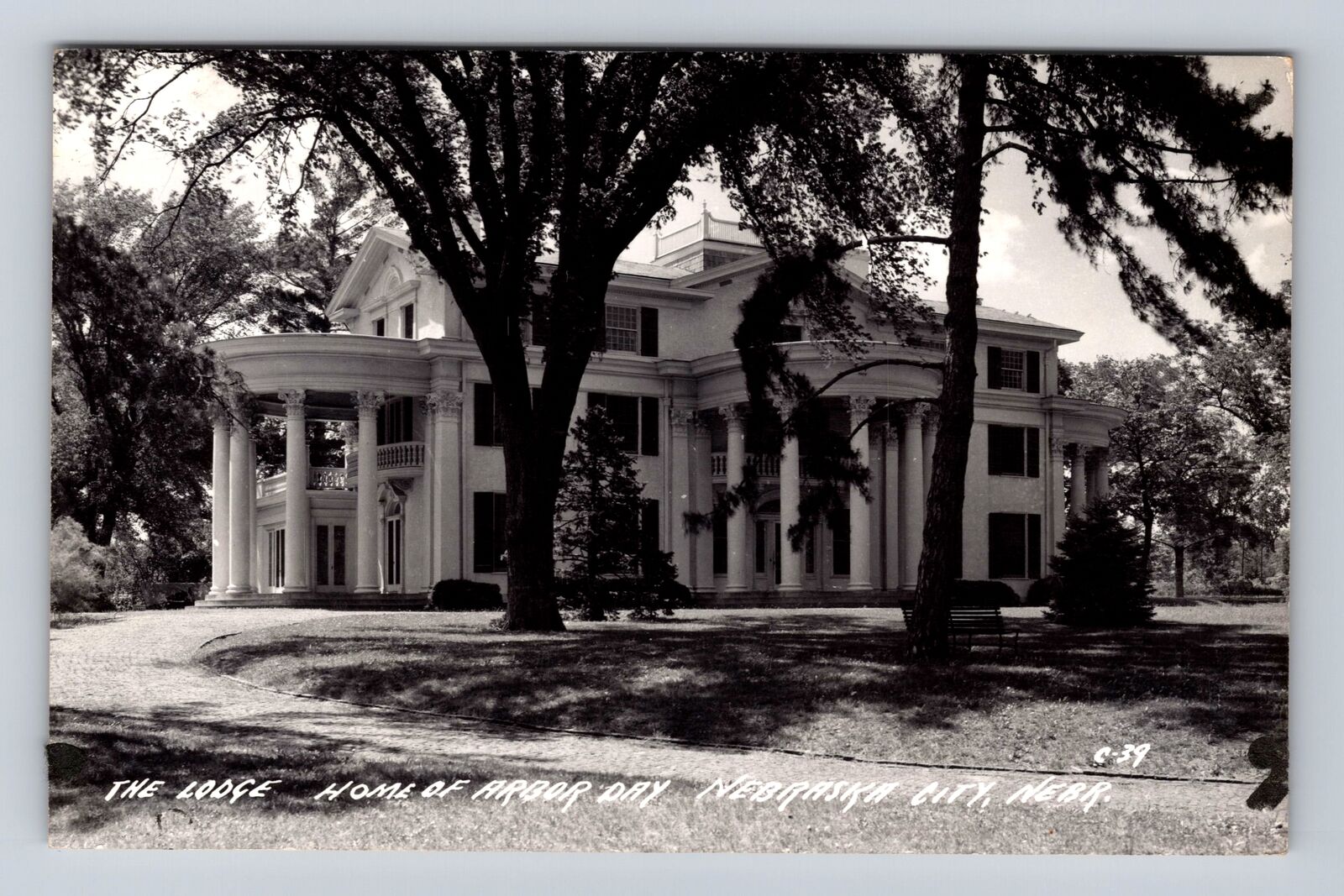 Nebraska City NE-Nebraska, RPPC, The Lodge, Home Of Arbor Day, Vintage Postcard
