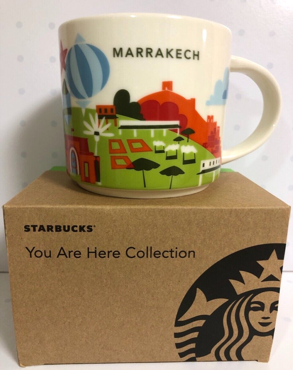 MARRAKECH Starbucks coffee Cup Mug 14oz You Are Here Collection YAH NEW With Box