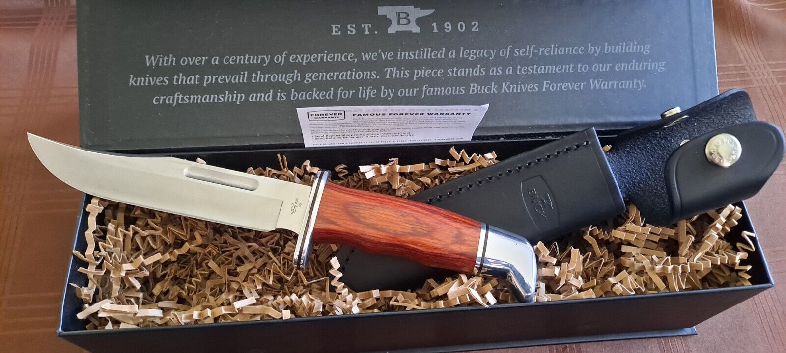 Buck 119 Special D2 PRO Cocobolo Heritage Edition Knife Made In U.S.A.