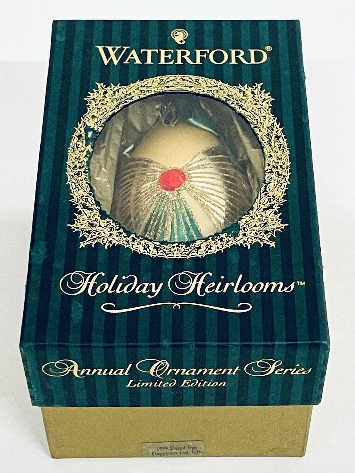Stunning Vintage 1998 Waterford Holliday Heirlooms Limited Edition Ornaments