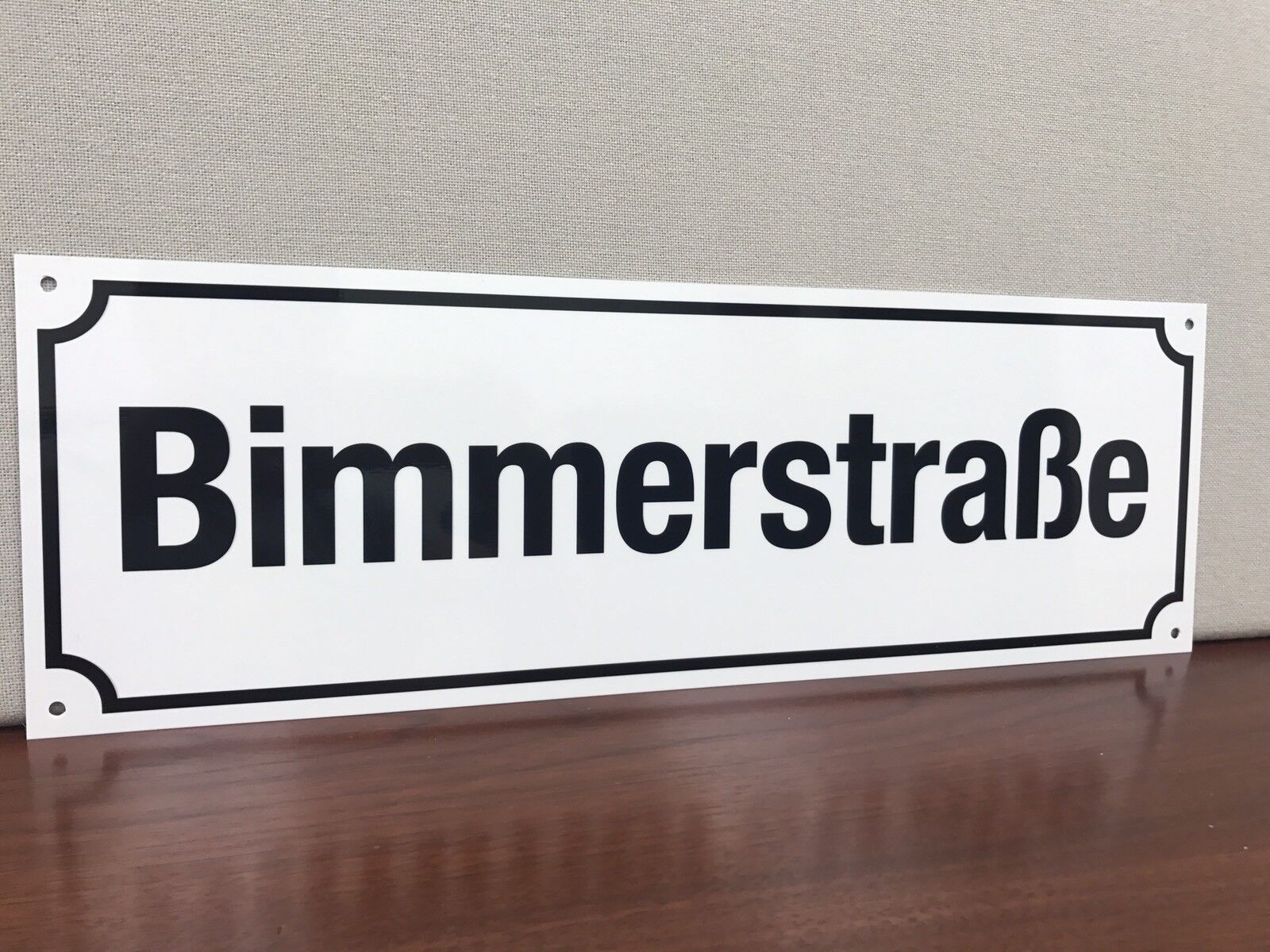 Bimmerstrasse  Bmw Bimmer metal Street sign German European