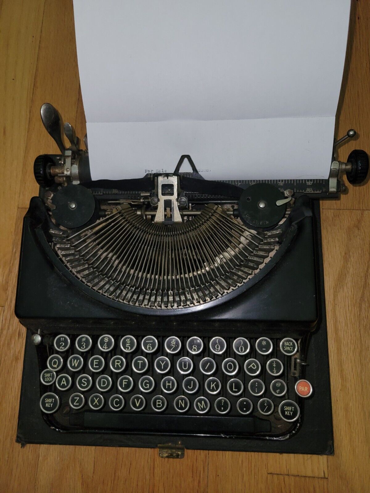Remington No. 5 Portable Typewriter With Case