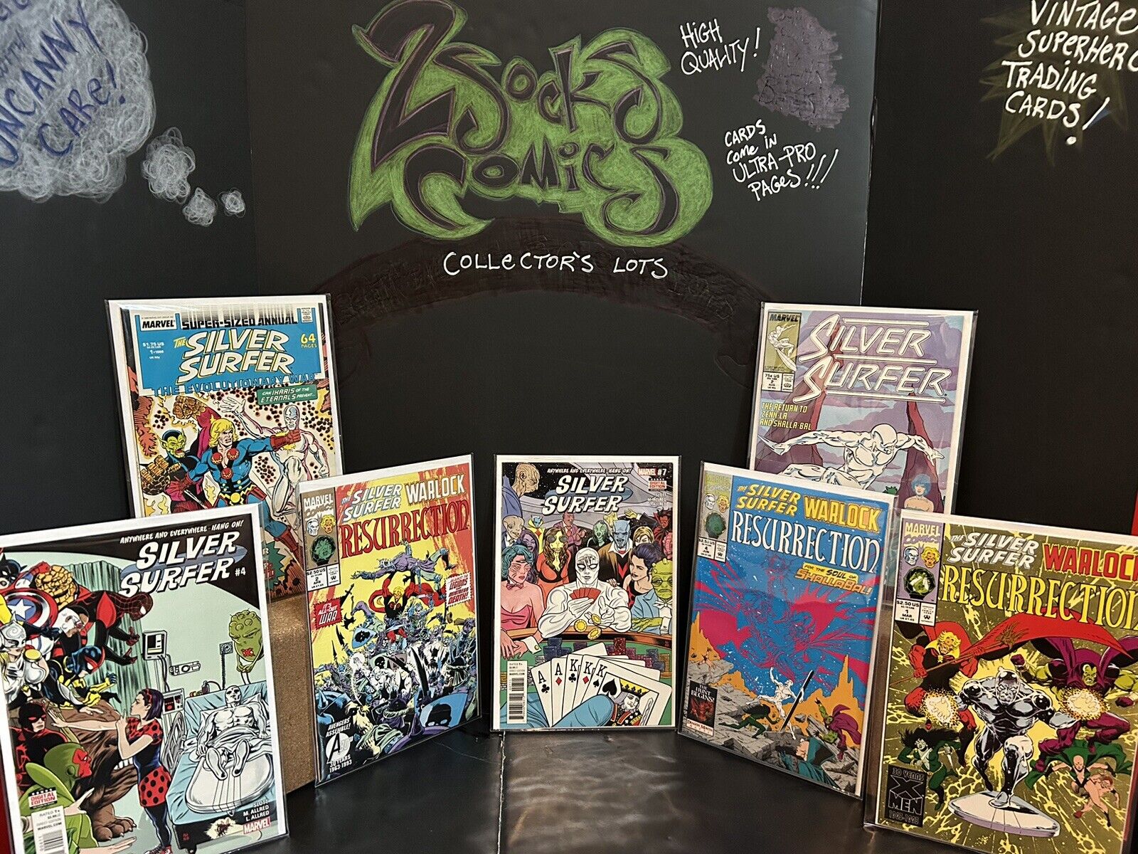Silver Surfer Comic Book Lot 7 Marvel Comics