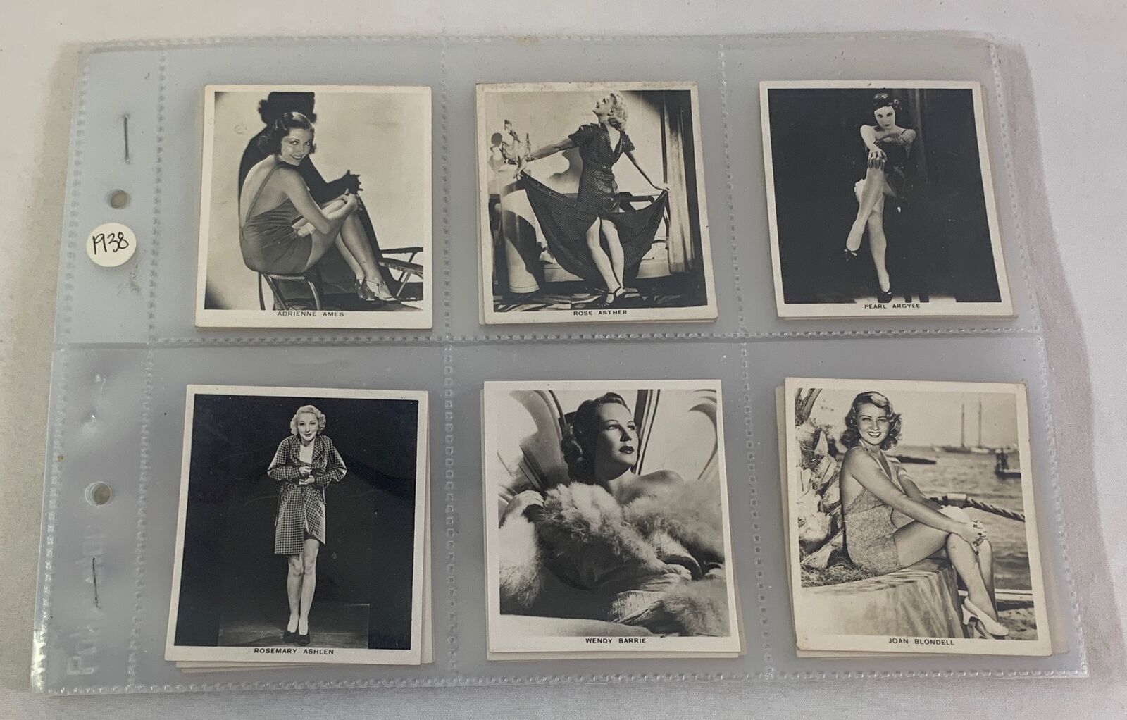 1938 PIN-UP GIRLS Carreras LTD tobacco cards FILM STARS ~ FULL SET #1-54