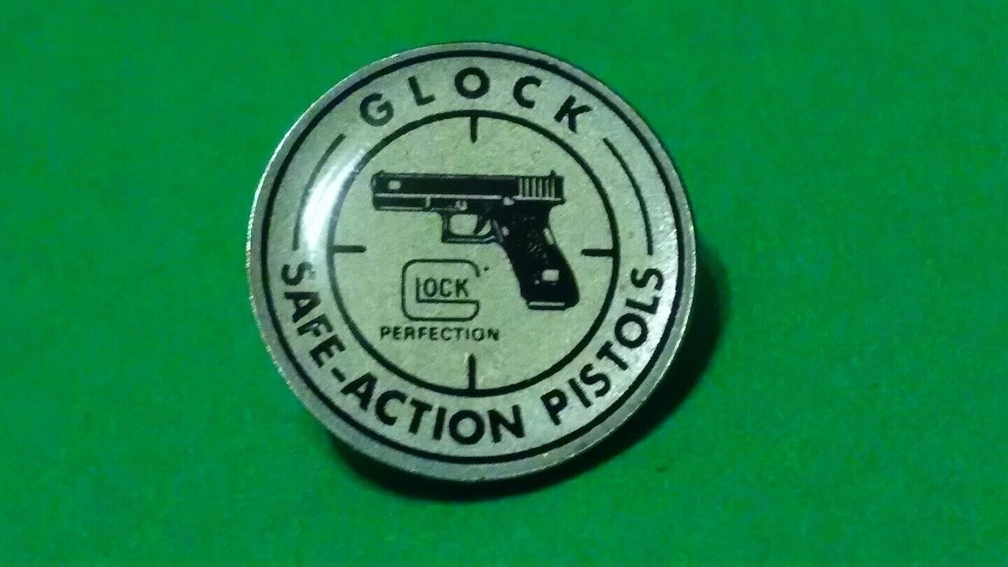 GLOCK PERFECTION SAFE-ACTION PISTOLS Collectible Hat Pin SHOT-SHOW NIP NOS