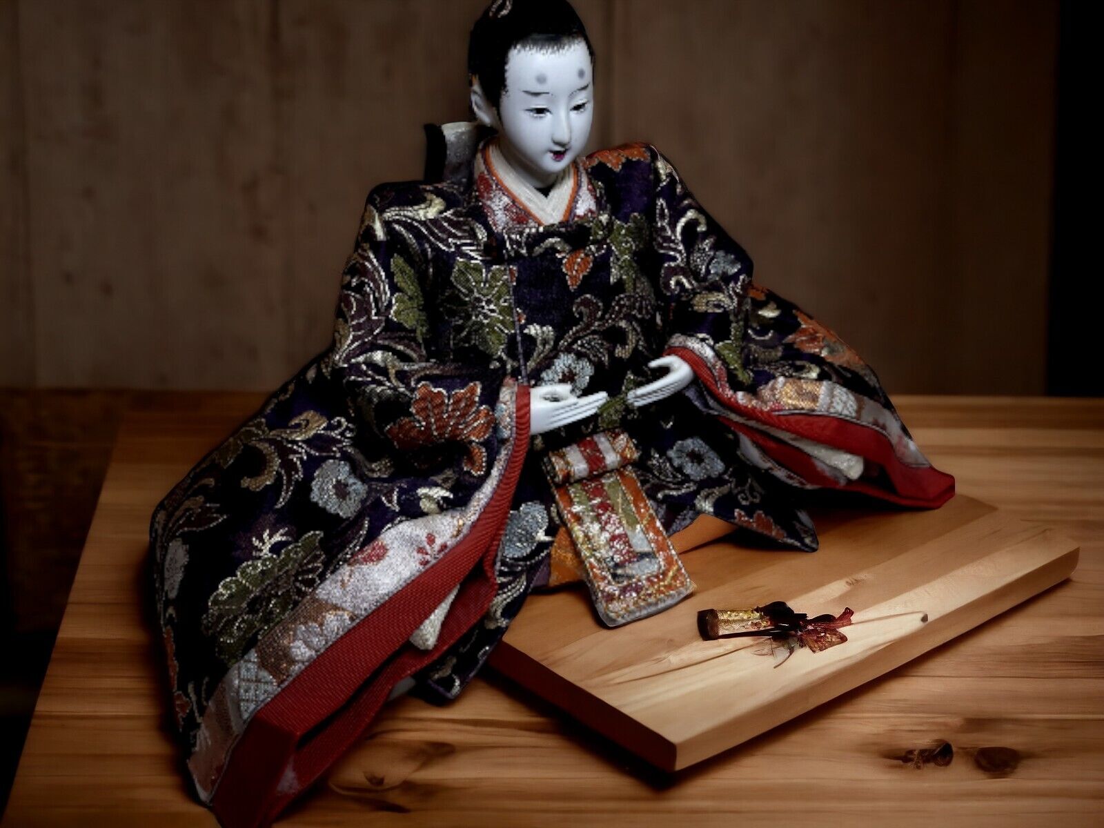 Antique Meiji Era Japanese Samurai Doll