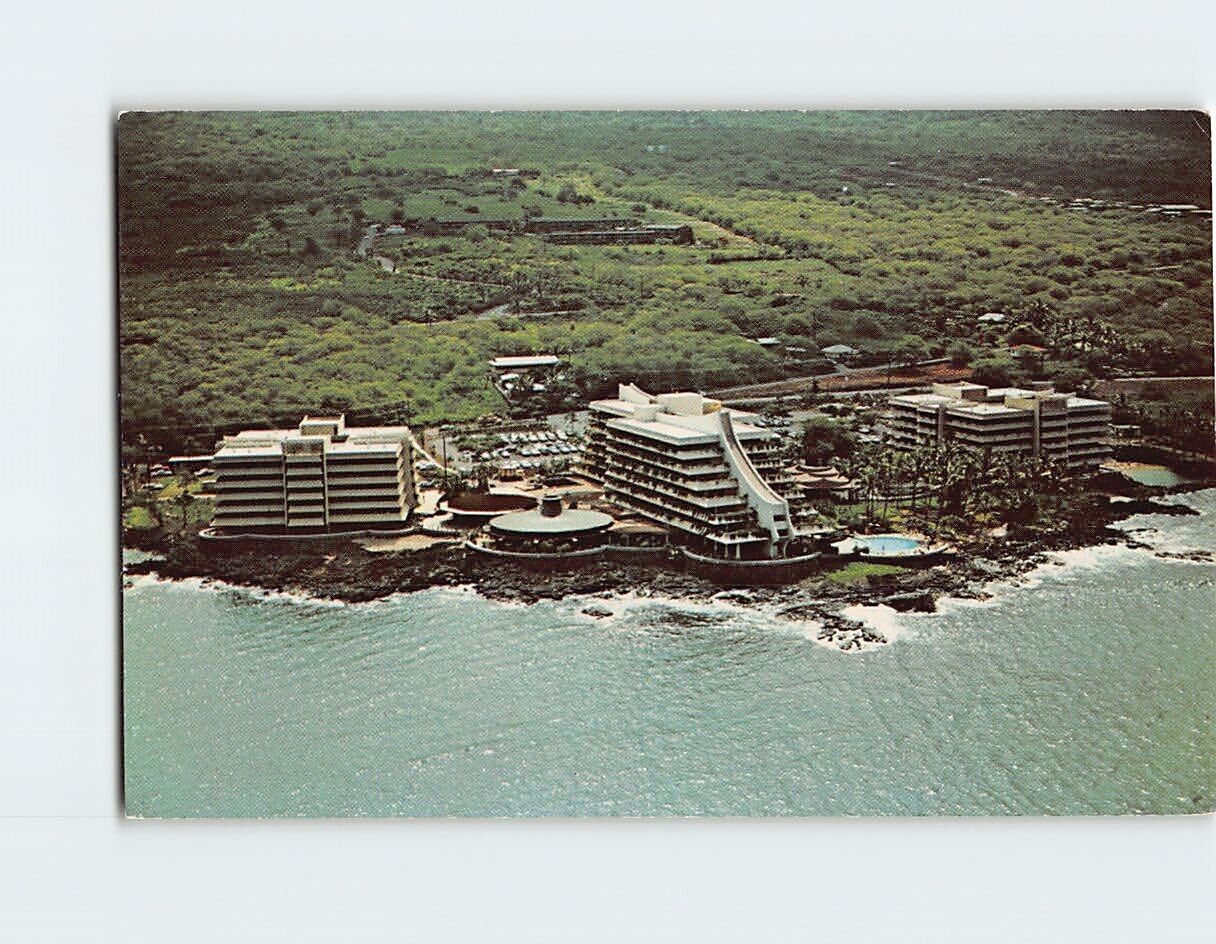 Postcard The Spectacular Kona Hilton on the Orchard Isle of Hawaii USA