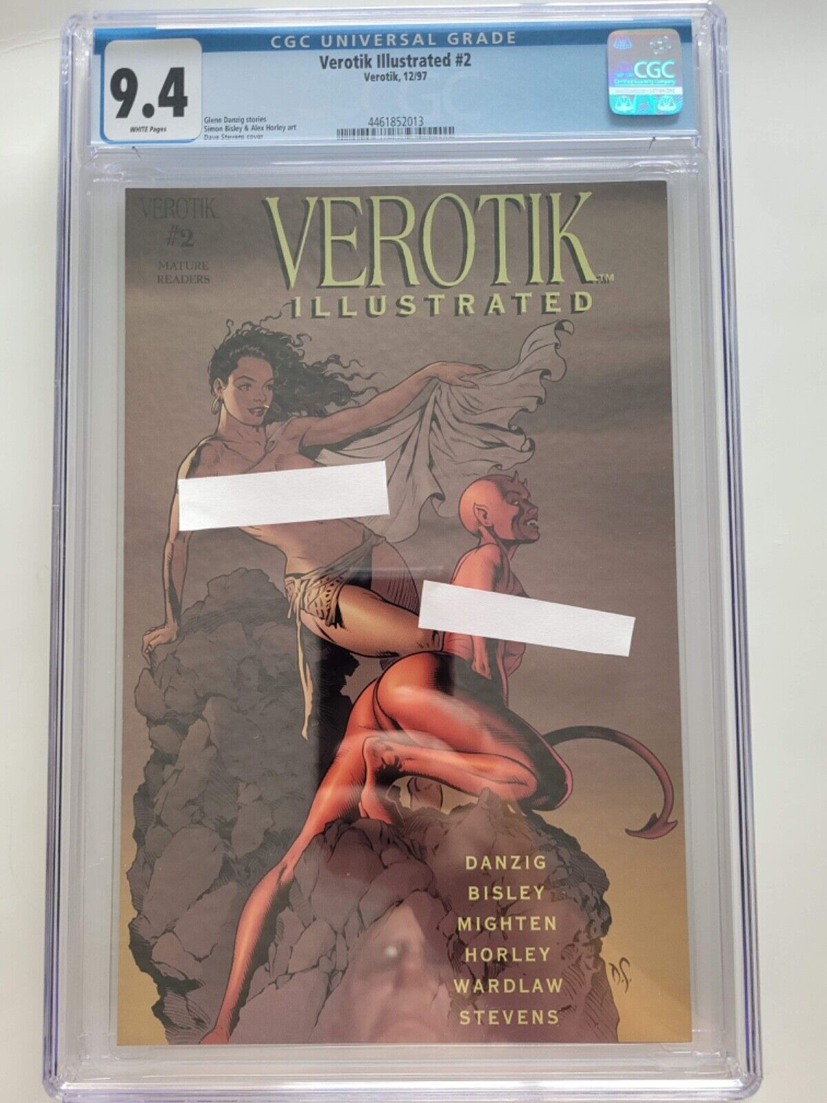 VEROTIK ILLUSTRATED #2 CGC 9.4 GRADED 1997 VEROTIK VERY RARE DAVE STEVENS COVER