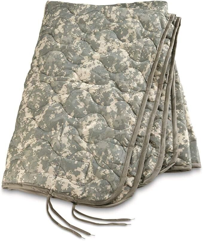 USGI Military Army ACU Digital Wet Weather PONCHO LINER Woobie Blanket