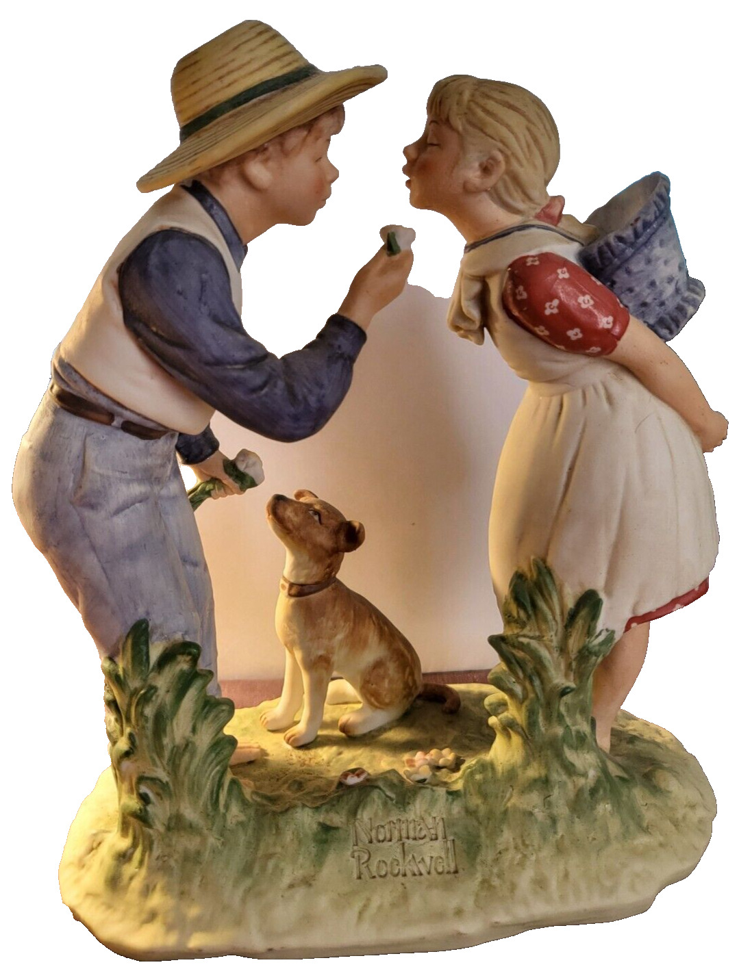 Norman Rockwell Spring - Beginning Buttercup large Figurine, First Edition 1949