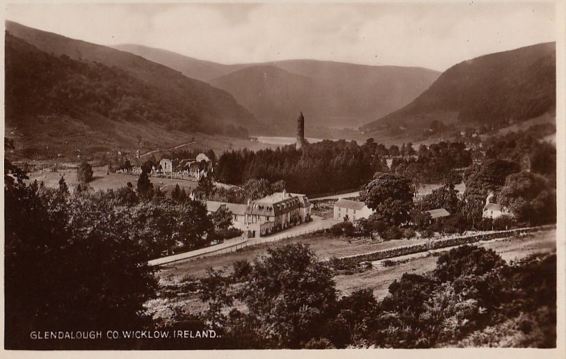 Postcard RPPC Glendalough Co Wicklow Ireland 