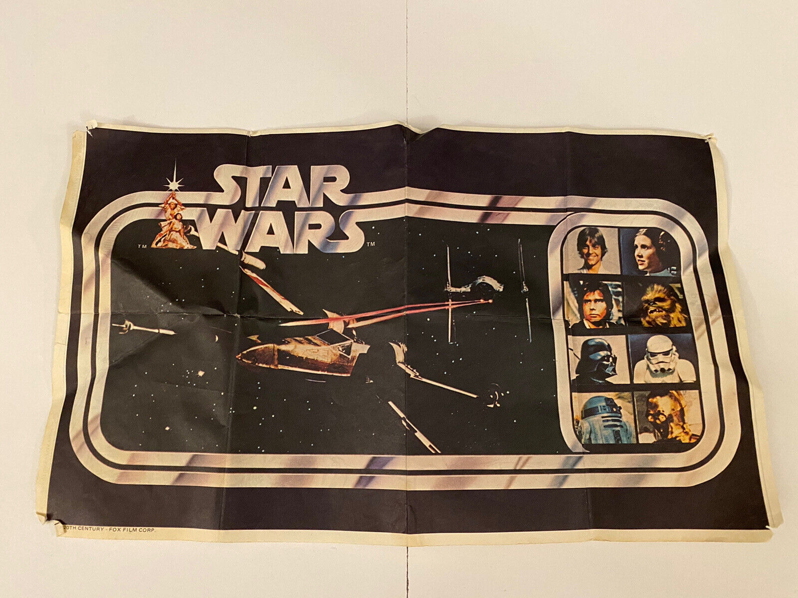 1978 Pro/Mark General Mills Cheerios Star Wars Mini Poster Characters VGEX-EX