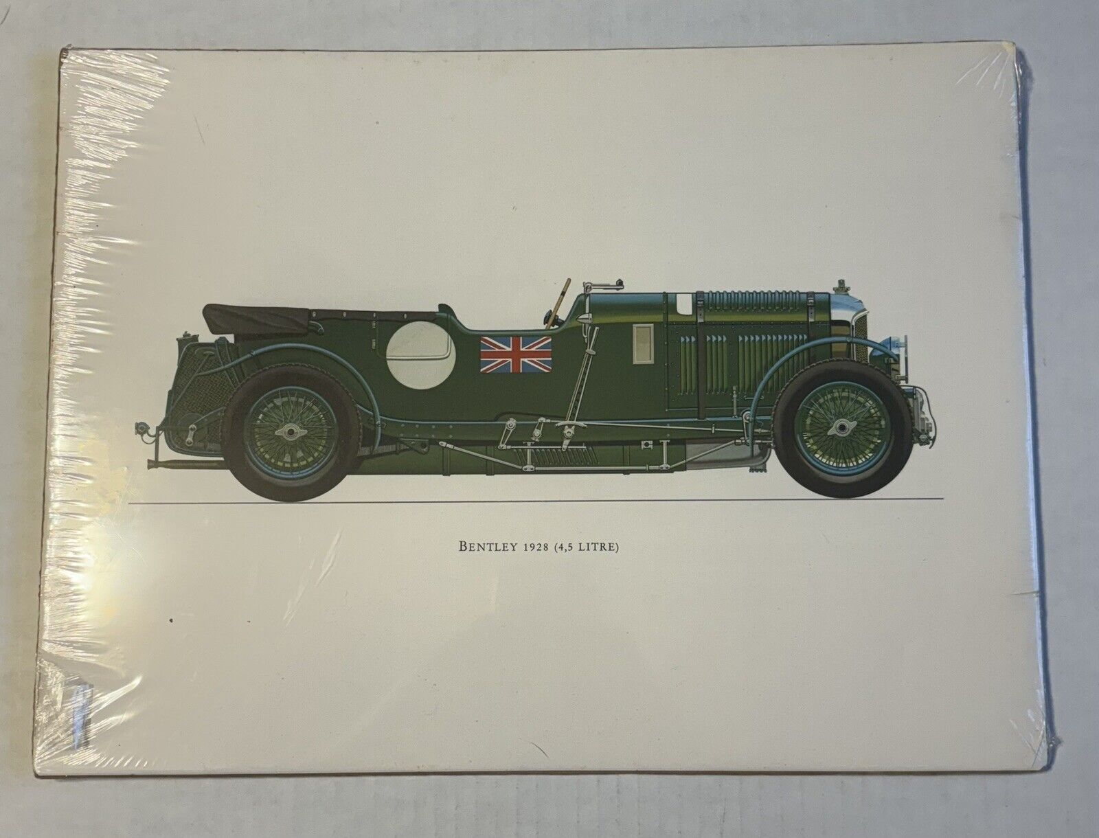 Vintage Le Mans Bentley 1928 (4.5 Litre) Blower Car Print Picture Wall Art