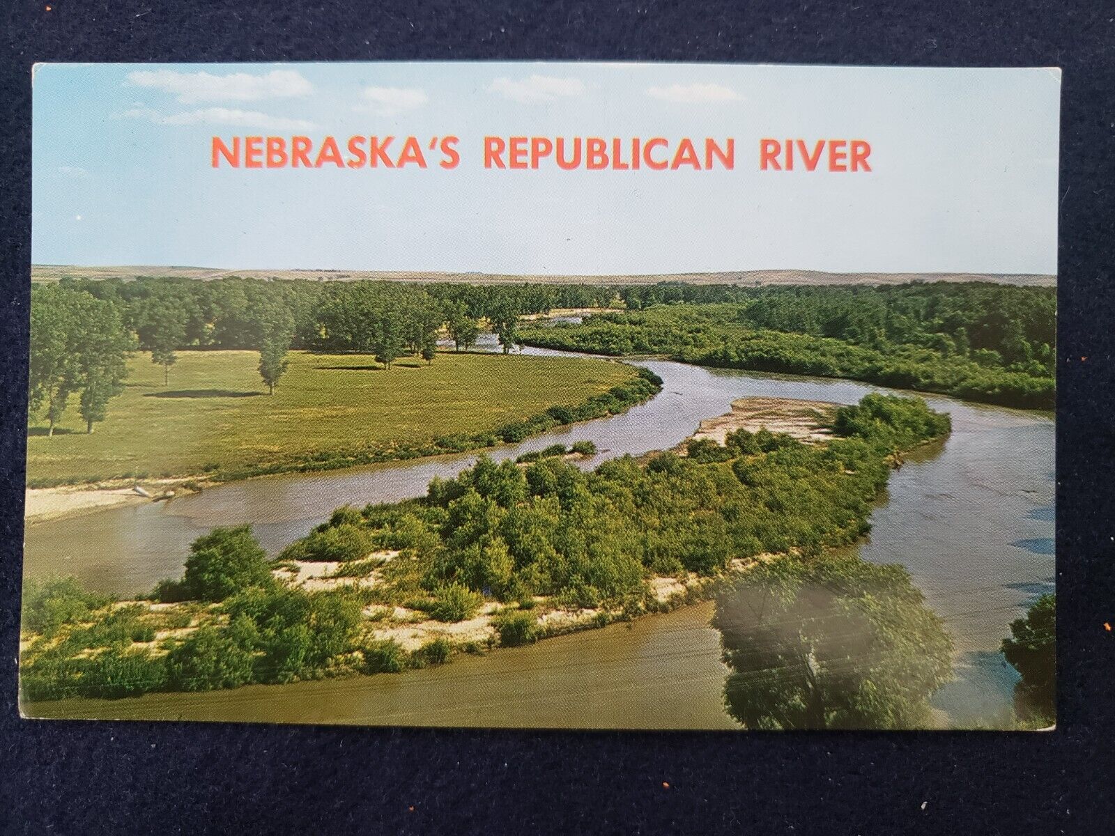 Republican River Superior NE Nebraska Postcard 1960s