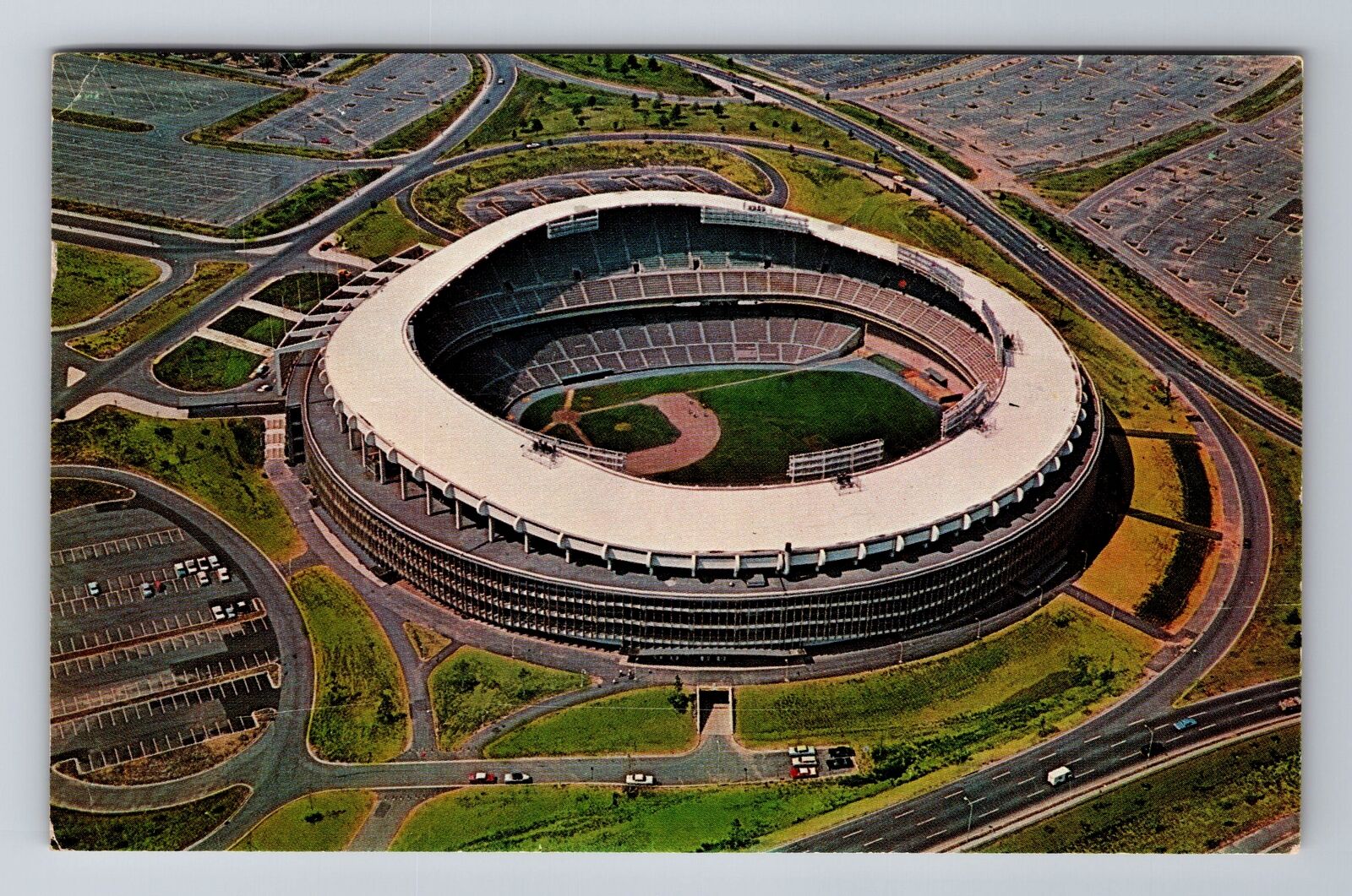 Washington DC-Aerial Of DC Stadium, Antique, Vintage c1963 Souvenir Postcard