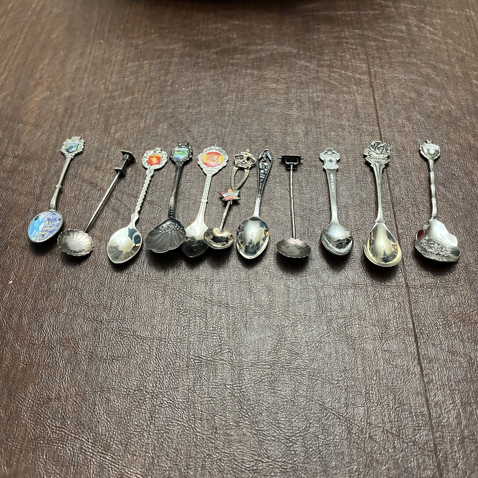 Vintage Collectible Spoons Set Of 11