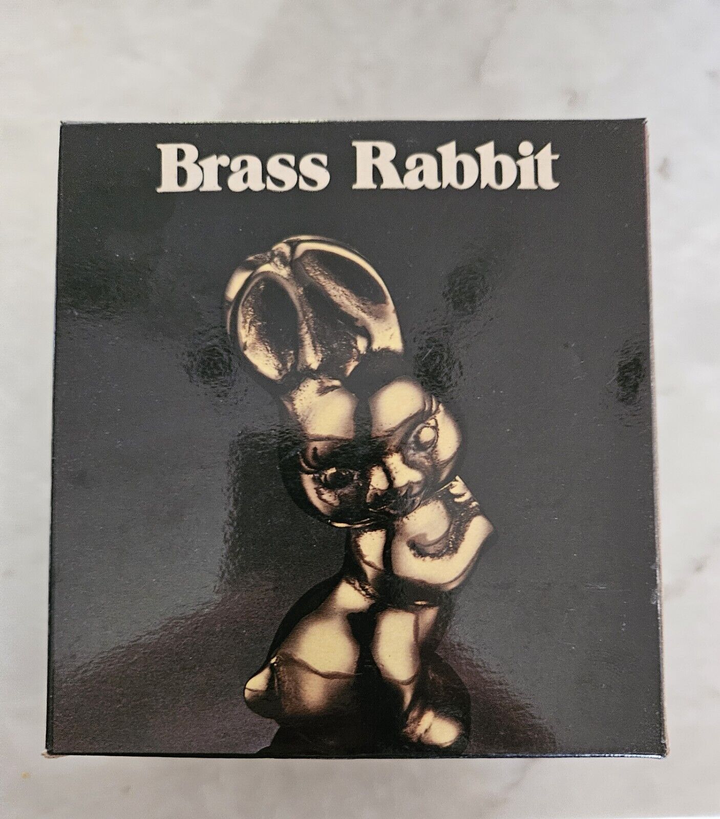 Vintage Leonard Solid Brass Bunny Rabbit Easter Figurine . Original  Box