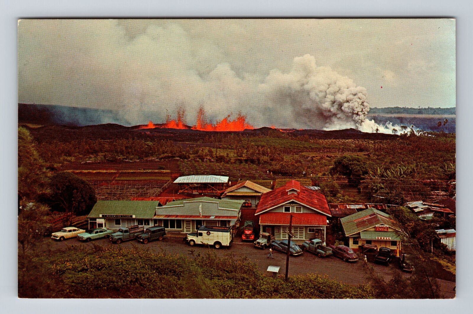 Honolulu HI-Hawaii, Kapoho Volcano, Antique, Vintage Postcard