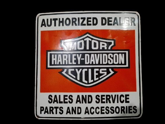 Porcelain Harley Davidison Sales Enamel Metal Sign Size 24\