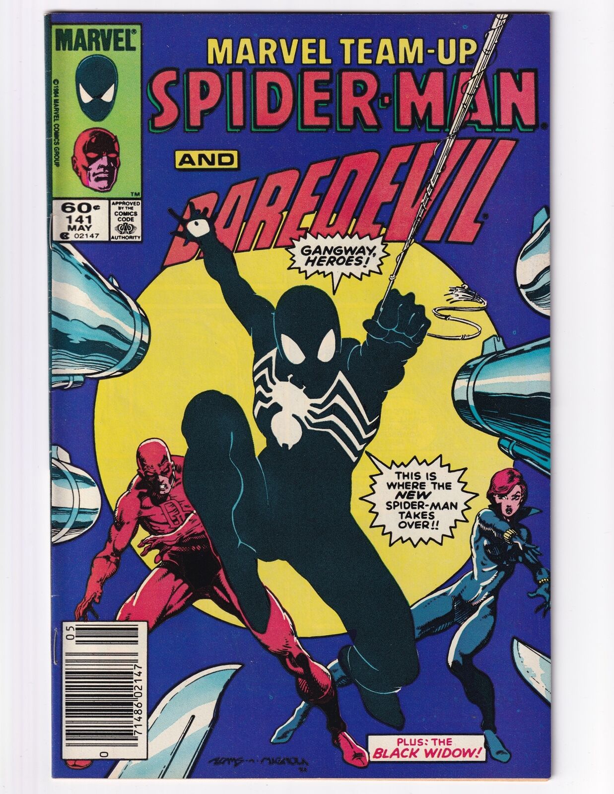 Marvel Team-Up 141 Comic Book Spider-Man Daredevil Early Black Symbiote Costume