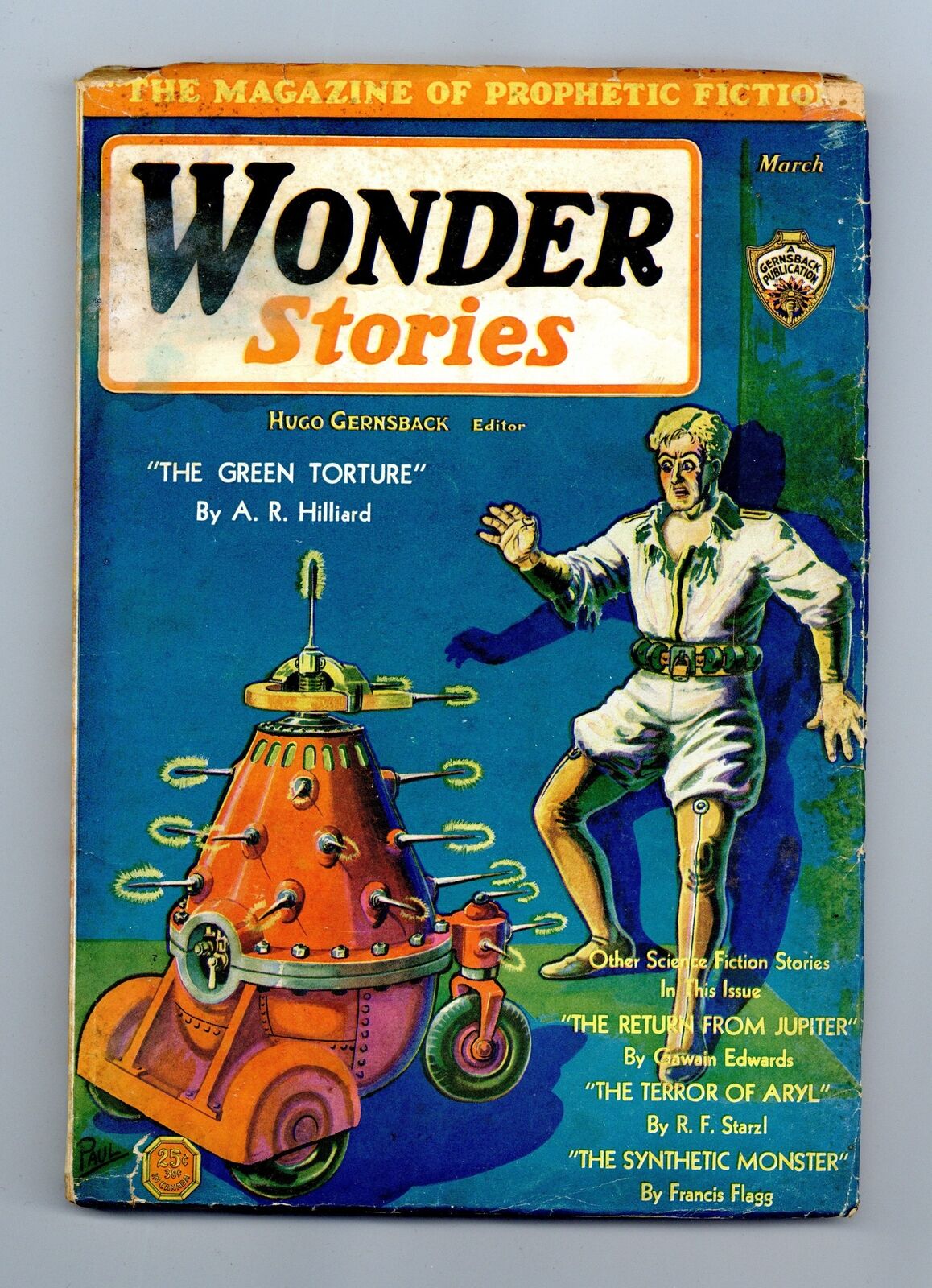 Wonder Stories Pulp 1st Series Mar 1931 Vol. 2 #10 GD 2.0